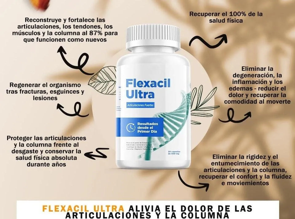 FLEXACIL ULTRA – Apoyo Natural para Articulaciones Fuertes y Flexibles